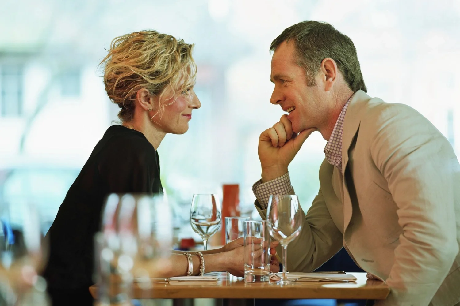 Mature adult couple on a date - Hormone Replacement Therapy for all ages