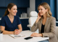 Two stylish women at medspa. MedSpa professional consulting client on hair removal treatments. Skinworks Wellness & Aesthetics Hendersonville, TN